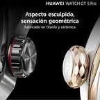 Huawei Watch GT5 Pro 46mm GPS Correa Fluoroelastómero Negro - Reloj Inteligente