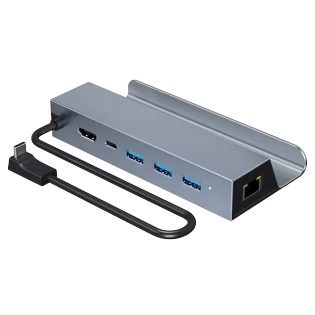 Hub 6 en 1 con 4K HDMI + PD 100W + USB 3.0*3 + RJ45 Ethernet 1000M Hover Image