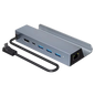 Hub 6 en 1 con 4K HDMI + PD 100W + USB 3.0*3 + RJ45 Ethernet 1000M