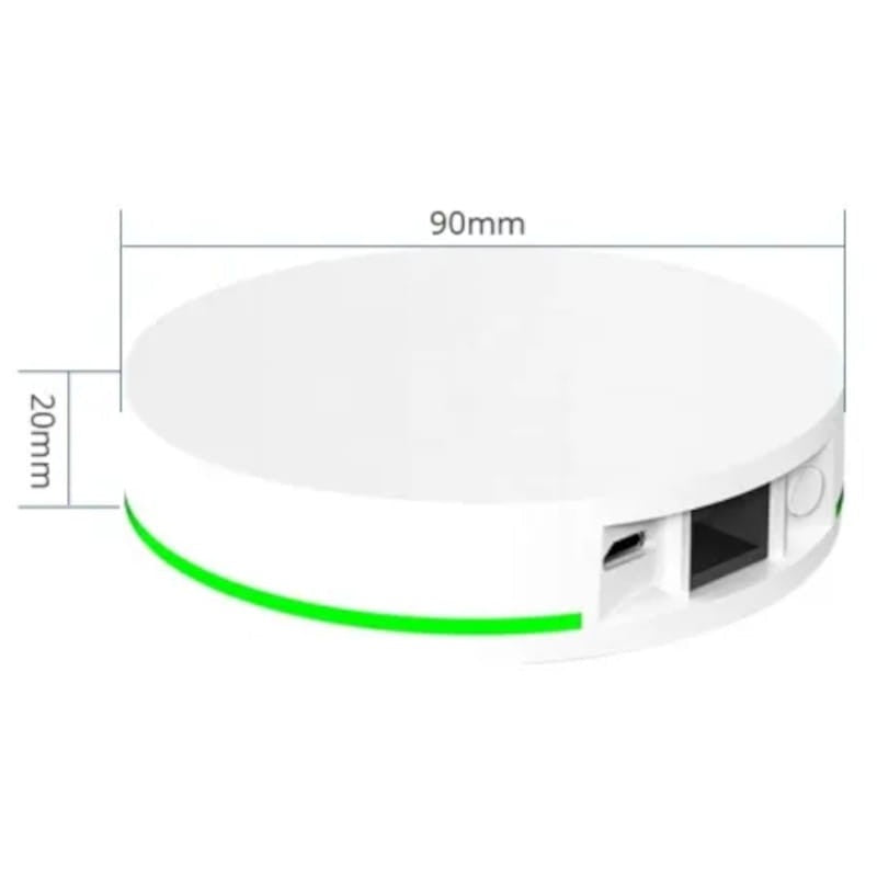 Hub Sensor Zemismart Tuya Con Cable Gateway Compatible con Tuya Mediante Conexión ZigBee 3.0