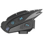 Hysnox Shark Pro Full Duplex Intercomunicador para Moto 8 conductores Hasta 2 km