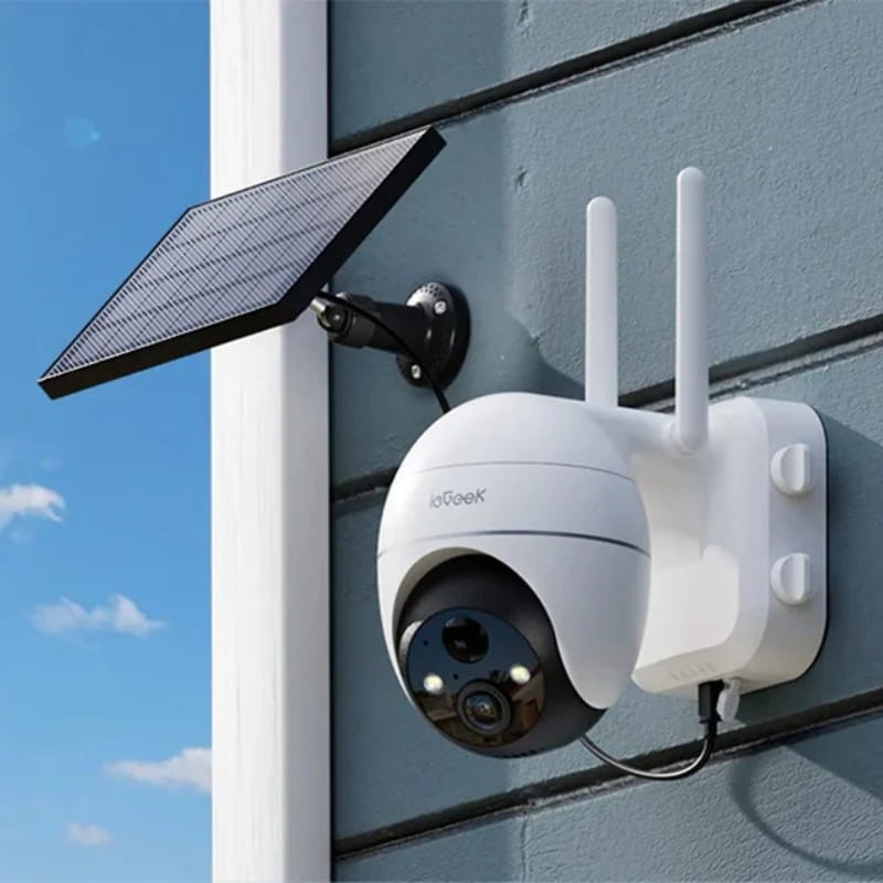 Cámara de Seguridad ieGeek ZS-GX4S 5MP/QHD IP65 WiFi Solar Blanco
