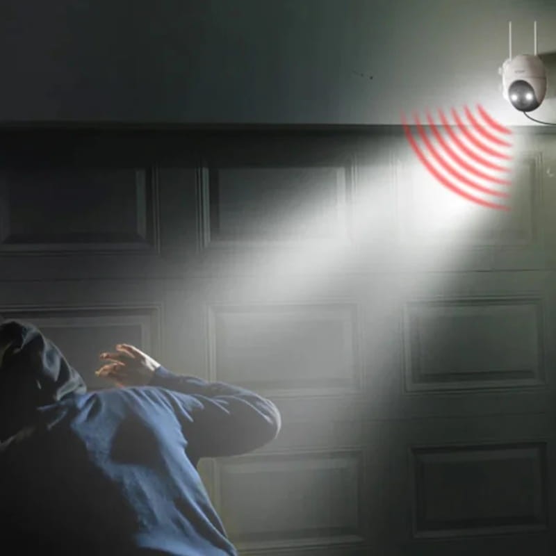 Cámara de Seguridad ieGeek ZS-GX4S 5MP/QHD IP65 WiFi Solar Blanco