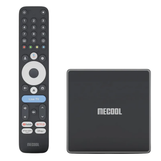 MECOOL MEon1 GTV 4K WiFi 6 Netflix, Prime Video y Disney+ GoogleTV - Android TV Hover Image
