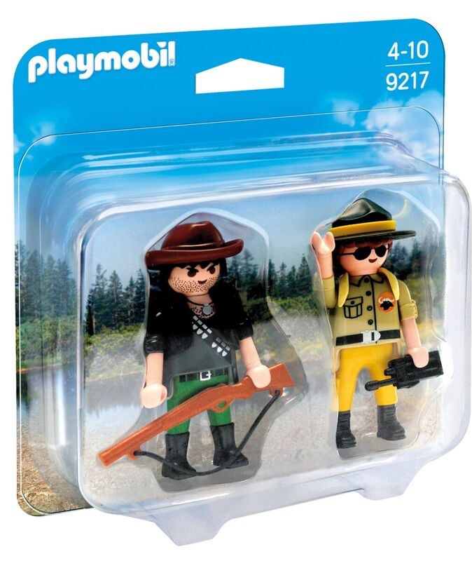 Playmobil - duo pack ranger y cazador furtivo