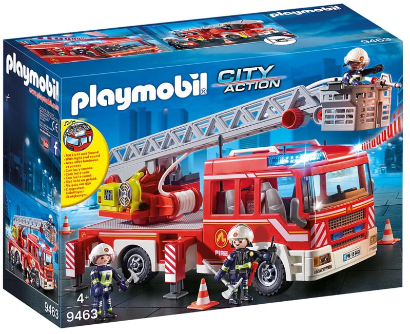 Playmobil - camión de bomberos con escalera