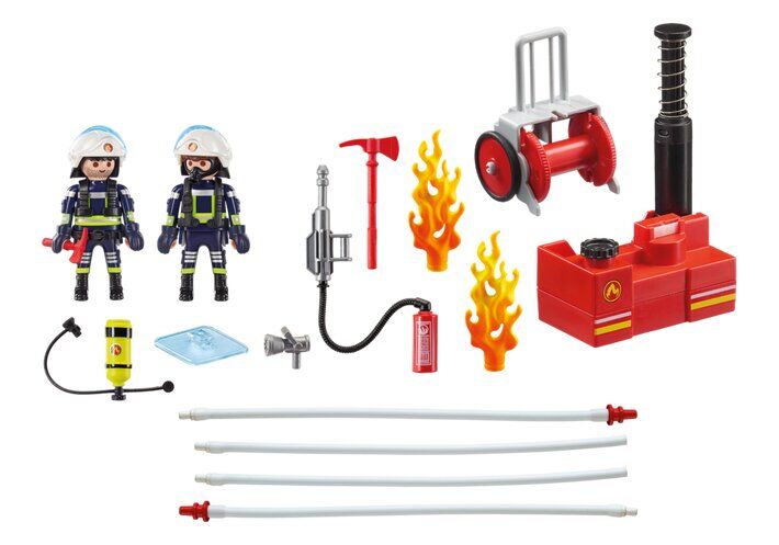 Playmobil 9468 bomberos con bomba de agua