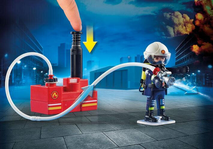 Playmobil 9468 bomberos con bomba de agua