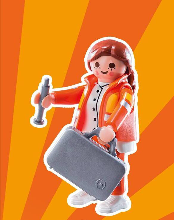 Enfermera - playmobil - sobre sorpresa serie 12 chicas