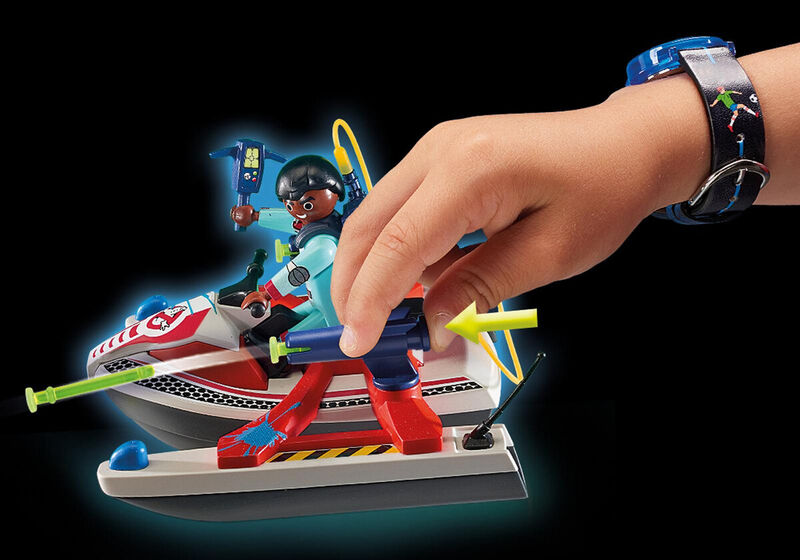 Playmobil 9387 zeddemore con moto de agua