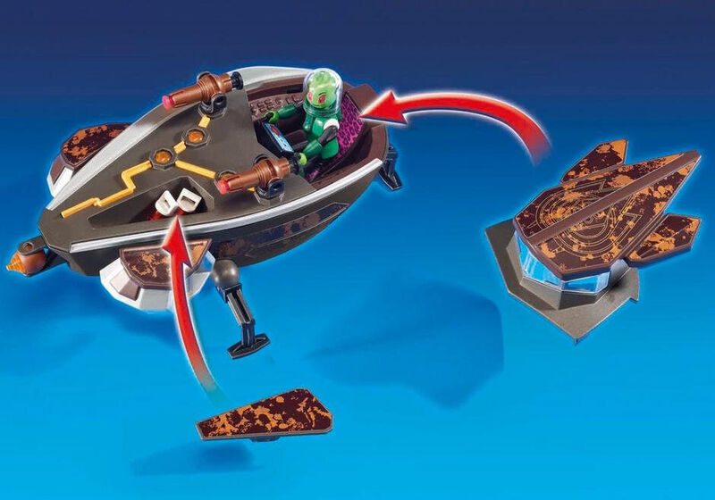 Playmobil 9408 gene y sykronian con nave