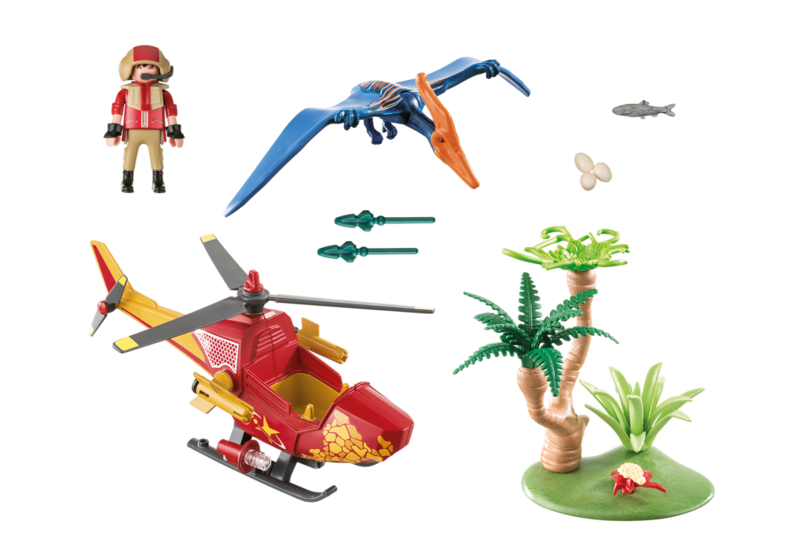 Playmobil - helicóptero con pterosaurio