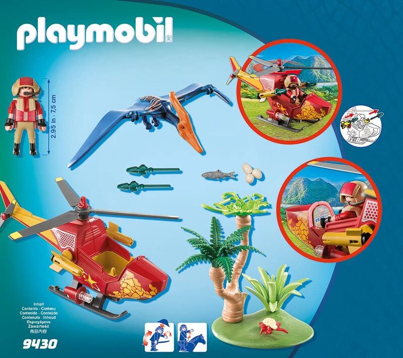Playmobil - helicóptero con pterosaurio