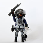 Agente de las fuerzas especiales - playmobil - sobre sorpresa serie 14 chicos