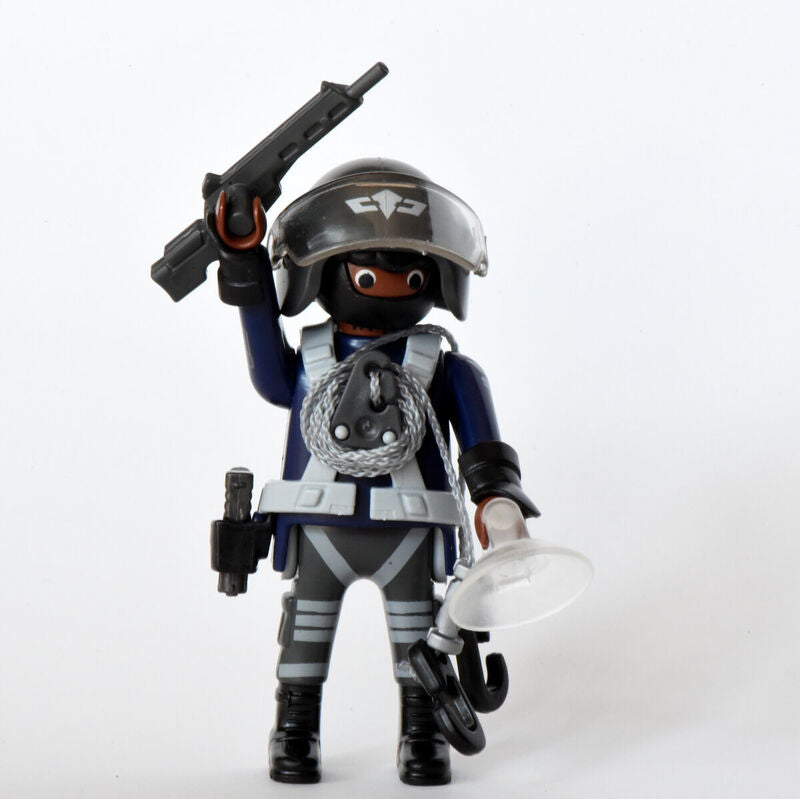 Agente de las fuerzas especiales - playmobil - sobre sorpresa serie 14 chicos