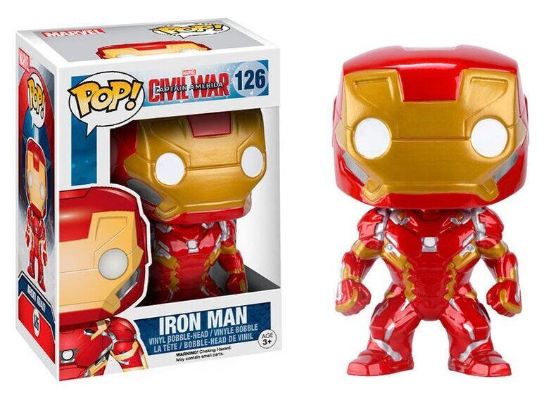 7224 funko pop! capitan américa: civil war - figura iron man