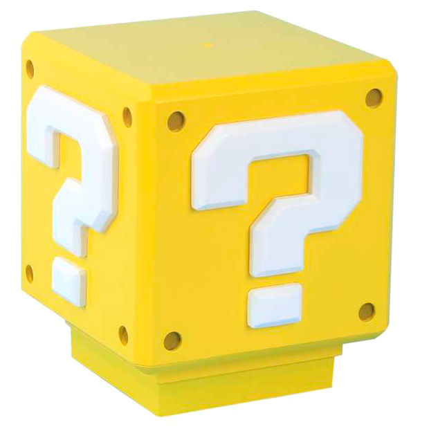 Lampara sonido Mini Question Block Super Mario Bros Nintendo Hover Image