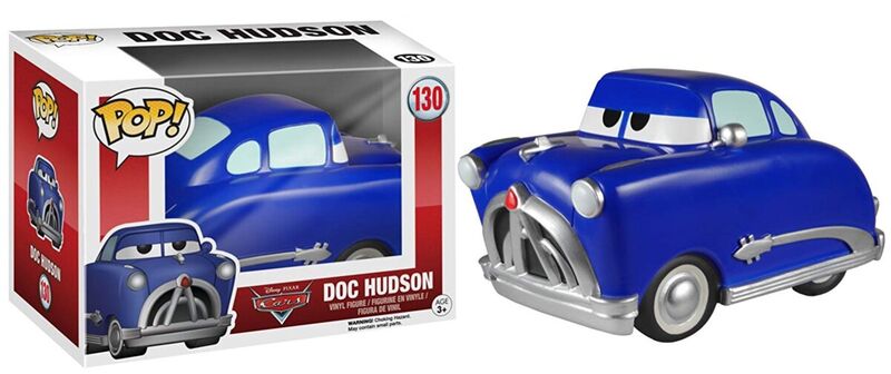 Funko pop! disney cars - doc hudson, ref: 4239, n 130 (unidad única - no admite devolución, ver fotos reales del producto)