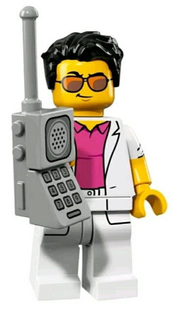 Le71018-12 lego minifigures 17 edición - yuppie (sobre abierto)