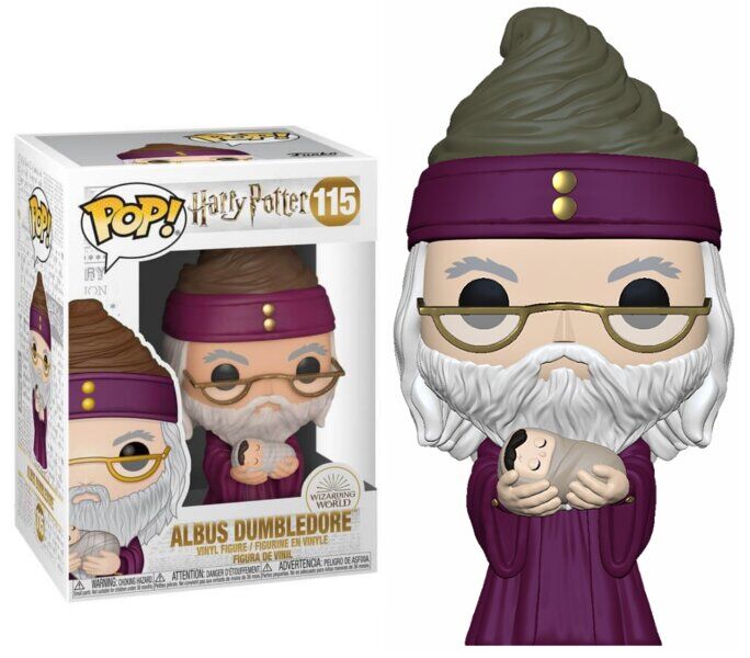 Funko pop! harry potter- dumbledore con harry bebé