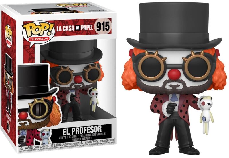 Funko pop! la casa de papel - el profesor (payaso)