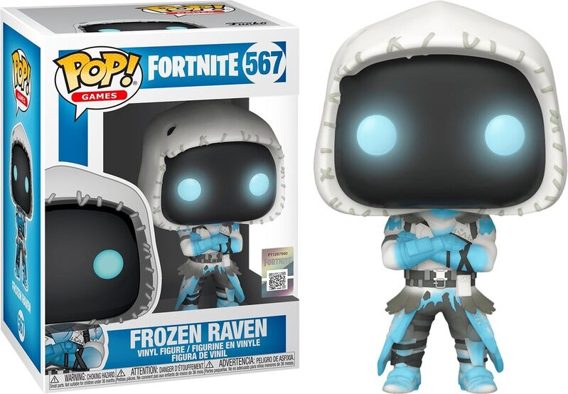 Funko pop! fortnite - frozen raven, ref: 44730, n 567 (unidad única - no admite devolución, ver fotos reales del producto)