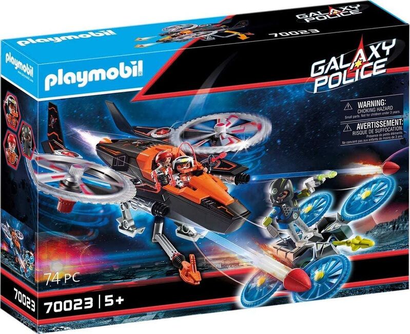 Playmobil 70023 helicóptero dron de los piratas galácticos