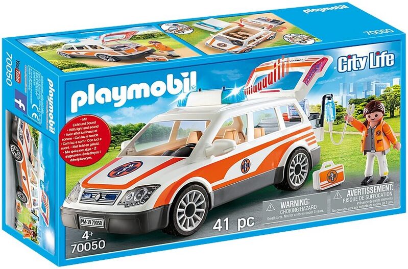 Playmobil 70050 coche de emergencias con luces y sonido