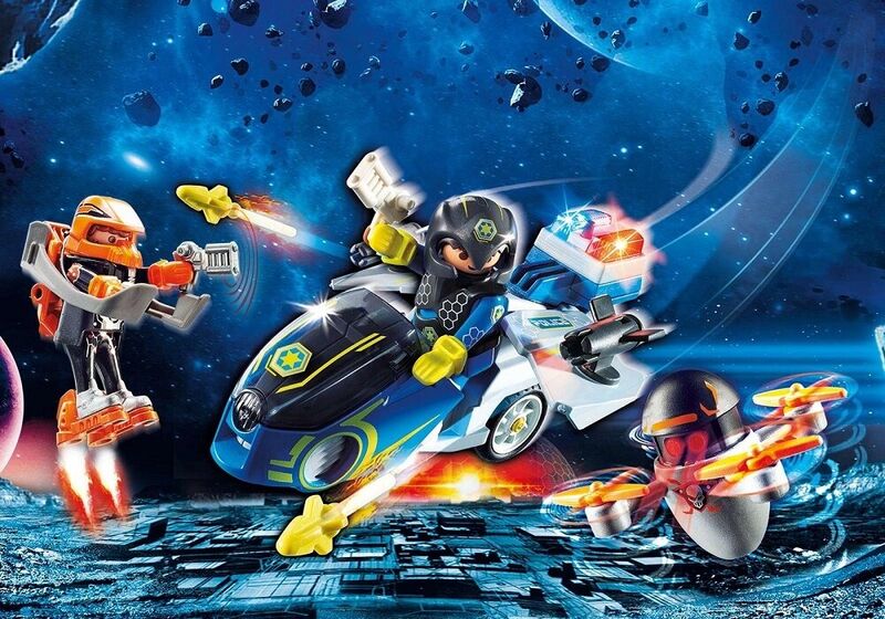 Playmobil  70020 moto dron de la policía galáctica