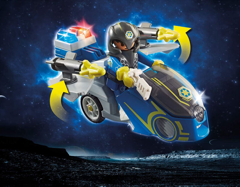 Playmobil  70020 moto dron de la policía galáctica