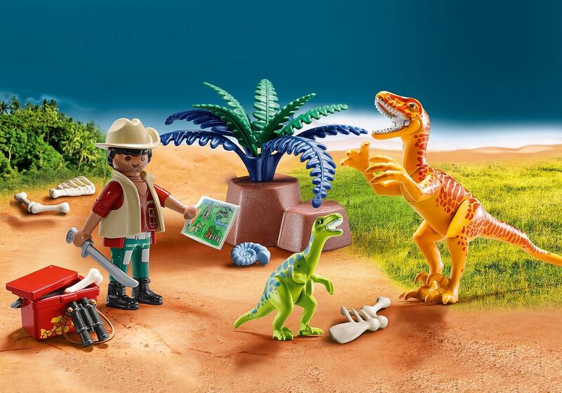 Playmobil maletín grande dinosaurios y explorador
