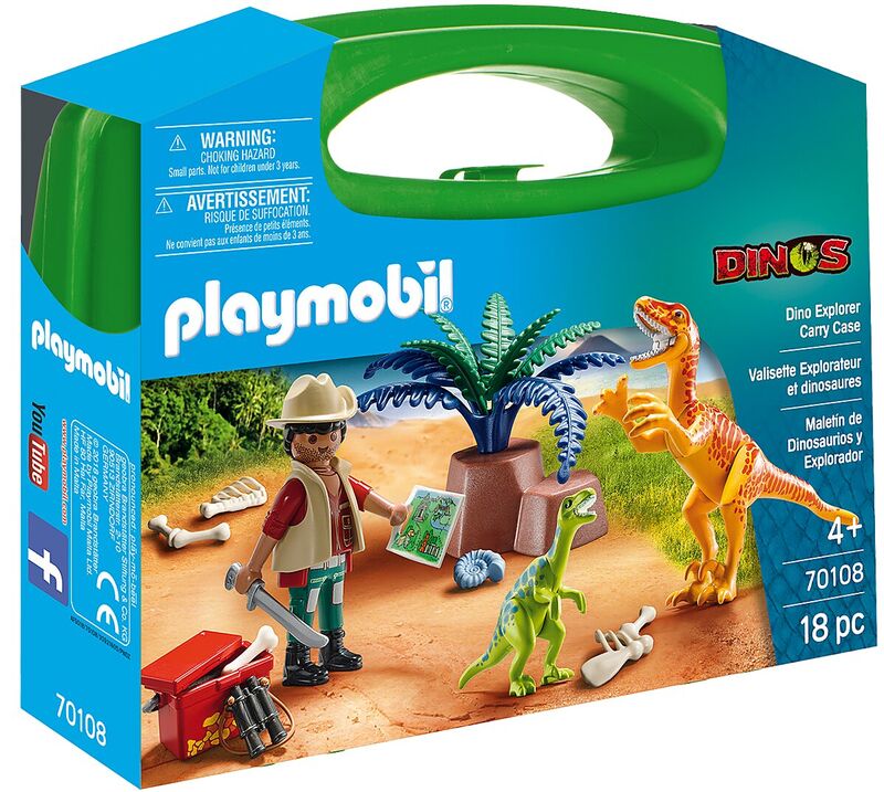Playmobil maletín grande dinosaurios y explorador