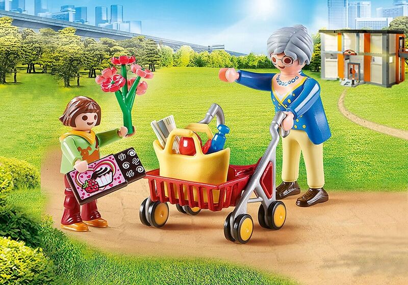 Playmobil  70194 abuela con nia