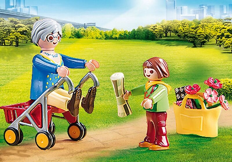 Playmobil  70194 abuela con nia