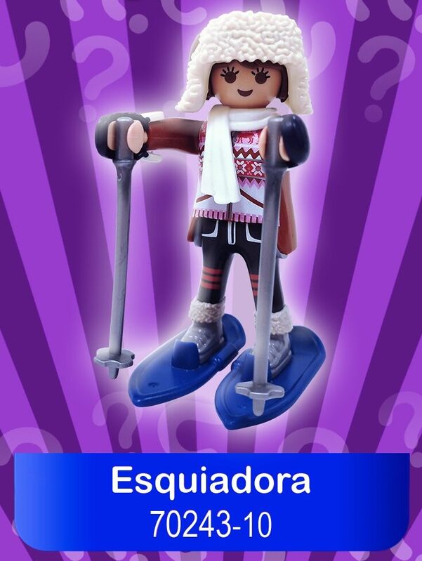 Playmobil 70243-10 sobre sorpresa serie 17 nias - esquiadora