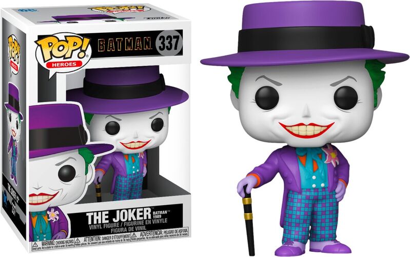 Funko pop! heroes: batman 1989 - joker con sombrero