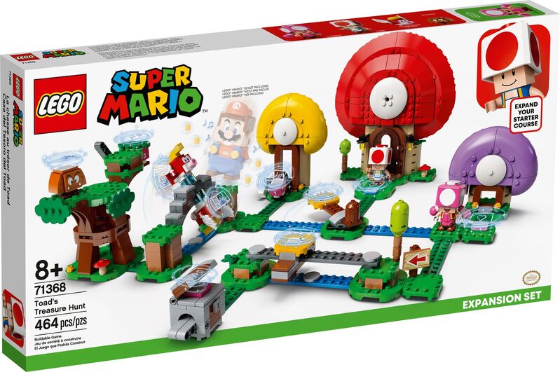 71368 set de expansión: caza del tesoro de toad lego super mario?