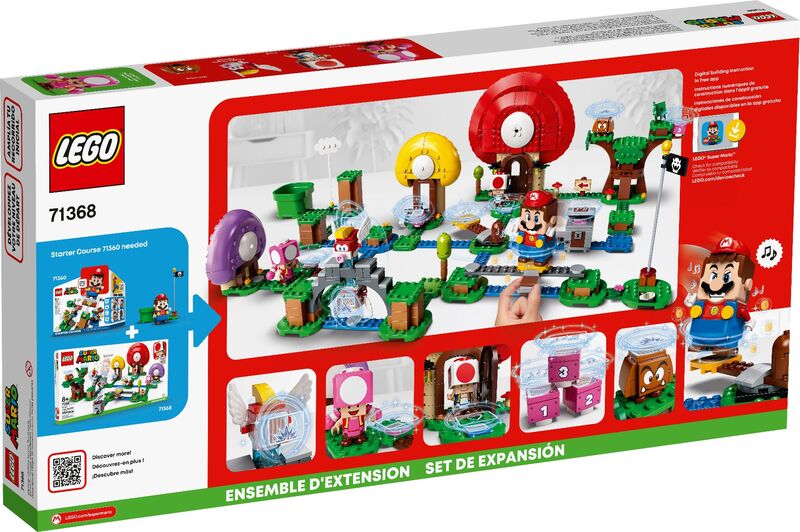 71368 set de expansión: caza del tesoro de toad lego super mario?