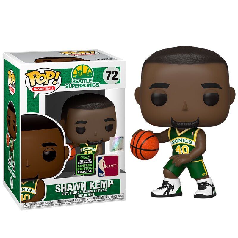 45929 funko pop! nba - shawn kemp - eccc 2020 exclusivo (unidad única - no admite devolución, ver fotos reales del producto)