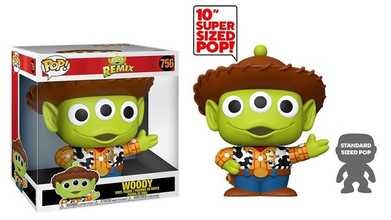 Funko pop! disney: pixar alien remix - woody 25 cm