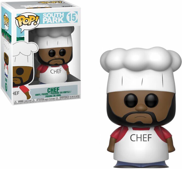 Funko Pop! Animation South Park - Figura Chef N15, Referencia 32859 (Ver fotos reales)