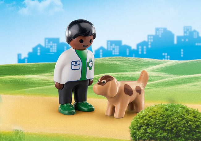 Playmobil  70407 1.2.3 veterinario con perro Main Image