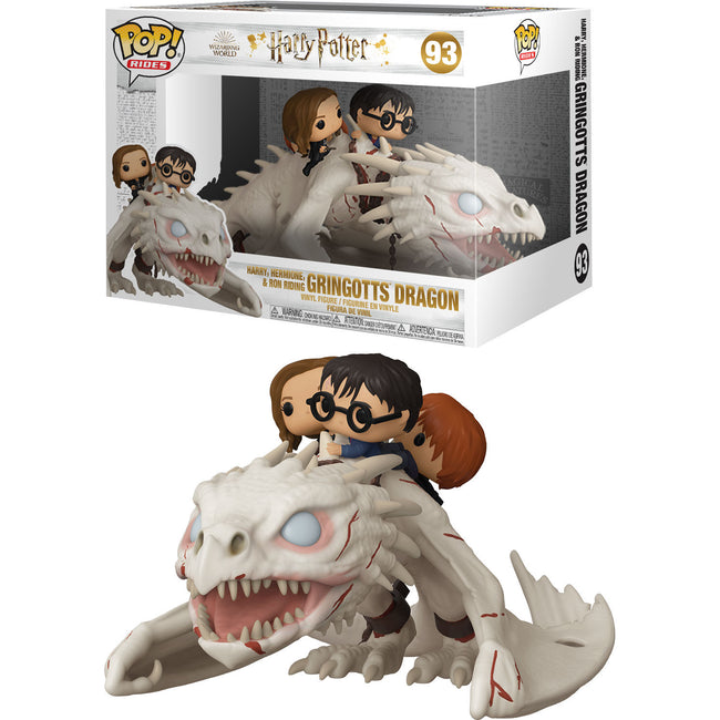 Figura Funko Pop Gringotts Dragon Con Harry, Ron Y Hermione Hover Image