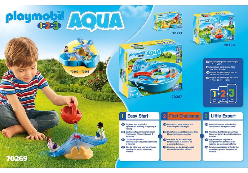 Playmobil 1.2.3 - balancín acuático con regadera