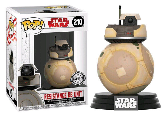 Funko pop! star wars: the last jedi - resistance bb unit- exclusivo