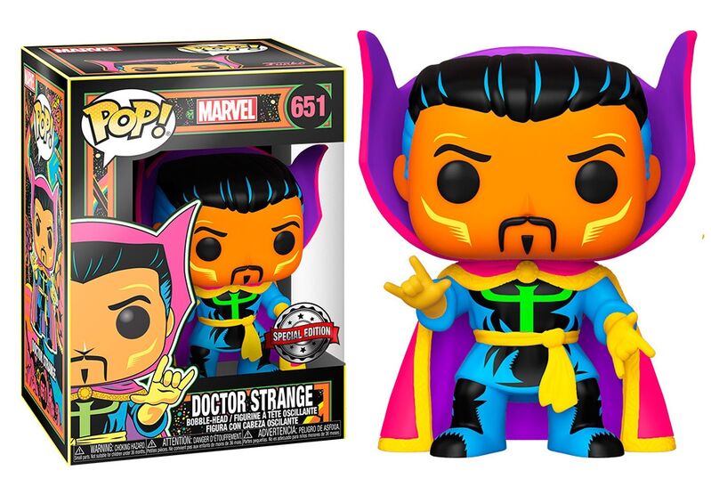 Funko pop! marvel black light - doctor strange exclusiva