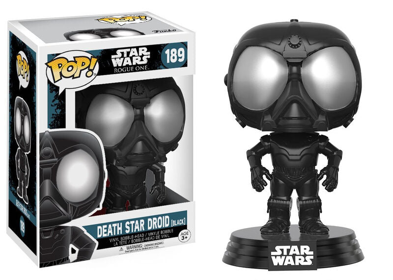 Funko pop! star wars rogue one - droide negro de la estrella de la muerte