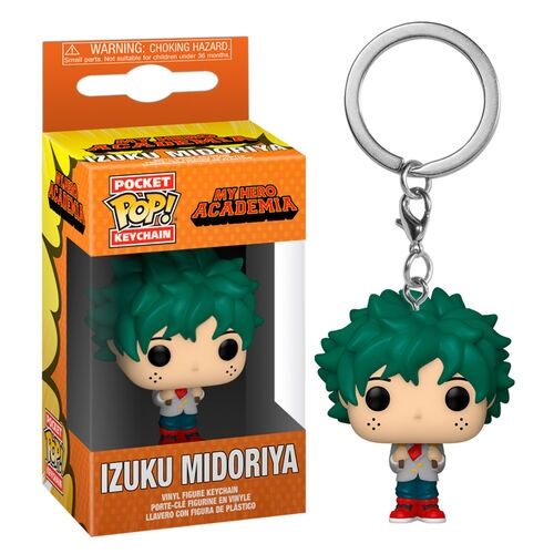 Pop! keychain my hero academia - deku (uniforme escuela) Hover Image