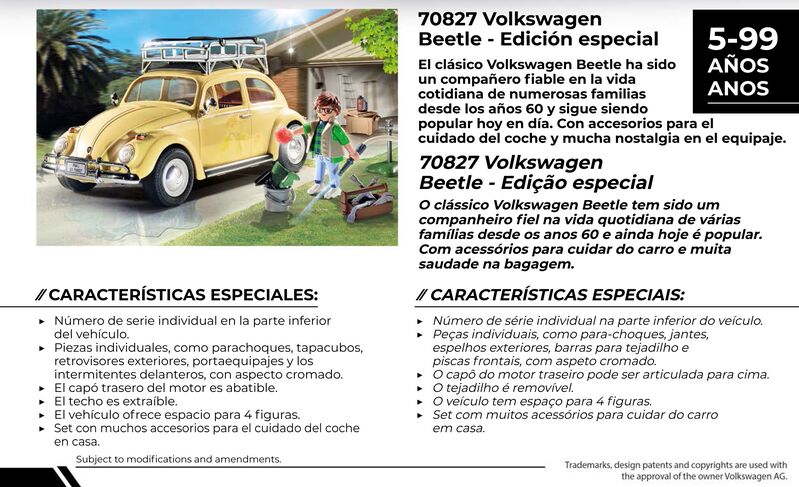 Playmobil  70827 volkswagen beetle - limited edition