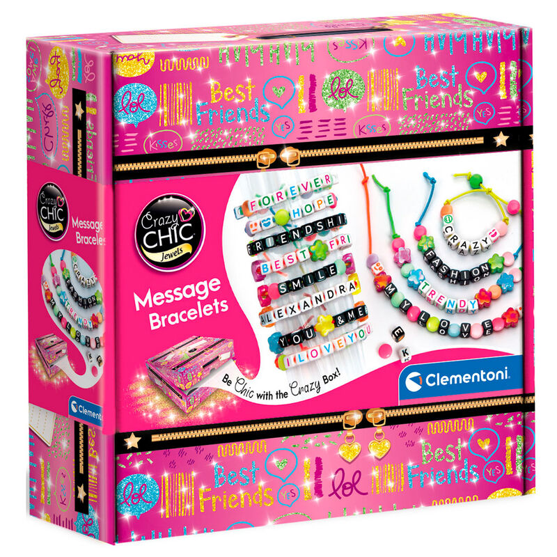Set Creacion Pulseras Con Mensaje Crazy Chic
